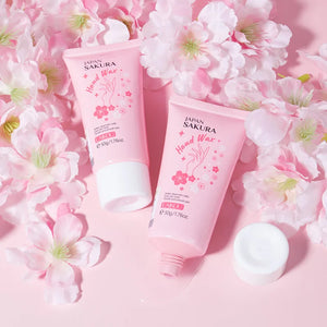 LAIKOU Sakura Hand Wax Moisturizing Hands Exfoliating Calluses Anti-Aging Hand Exfoliator Scrub Hands Peeling Masks Skin Care