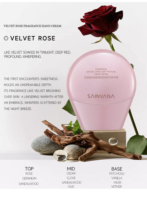 SAINVANA Intensive Care Nourishing Moisture Hand Cream Reduce Hand Wrinkles for Dry Cracked Hands Healthy-Looking Skin Vegan