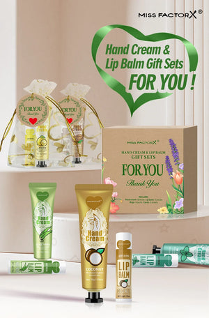 6 Sets/Box Wedding Companion Gift Set, Hand Cream Set Lip Balm Set, Love Thank You Card and Love Gauze Bag, Party Gift Distribut