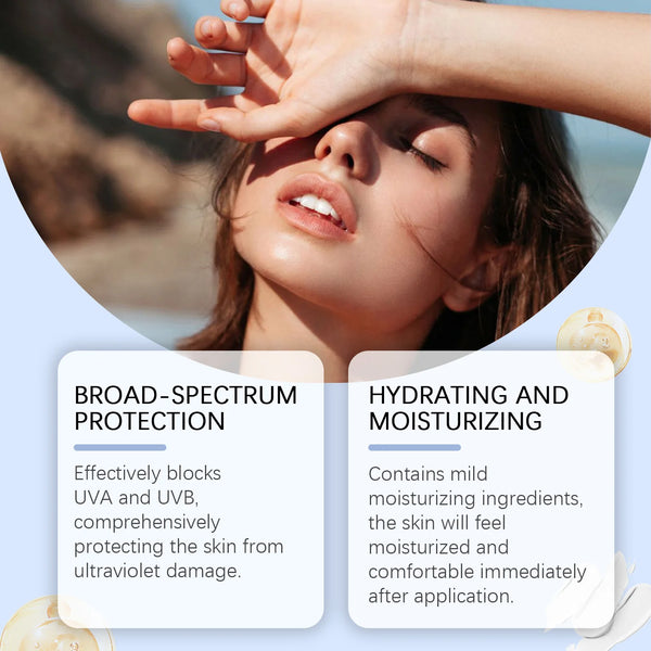 Jaysuing Skincare Sunscreen SPF 50+ Uv Protective Deep Moisturizing Anti Oxidant Non Greasy Waterproof Sunblock Stick Beauty