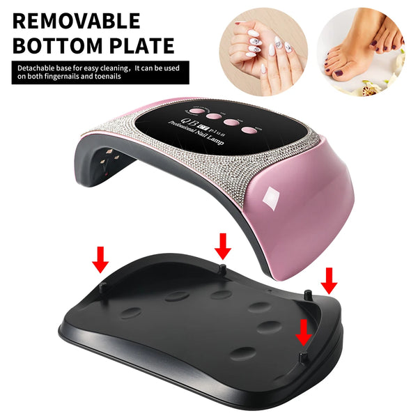 Manicure UV LED Nail Drying For Nails 57LEDS Gel Polish Curing UV Lamp With Diamond Design Professional Nail Dry Equipment
