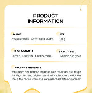 SADOER Mango Peach Aloe Vera Lemon Fruit Hand Cream Moisturizing Brightening Repairing Hand Creams For Hands Skin Care