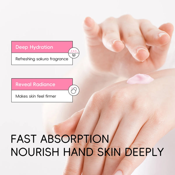 LAIKOU Japan Sakura Hand Cream 200g Long-Lasting Hydration Smooth Radiant Refreshing Scent Hand Care