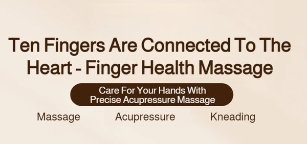 Wooden Finger Roller Massager Acupoint Relief Hand Joint Care Acupressure Massage Tool Hand Relaxation