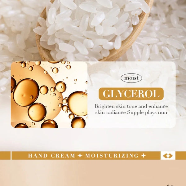 BIOAOUA Rice Raw Pulp Hand Cream Moisturizing Brighten Anti-cracking 30g