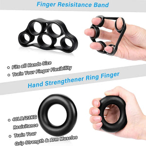 5-60Kg Adjustable Heavy Hand Grip Set Fitness Hand Exerciser Grip Wrist Training Finger Gripper Hand Strengthener For Patient