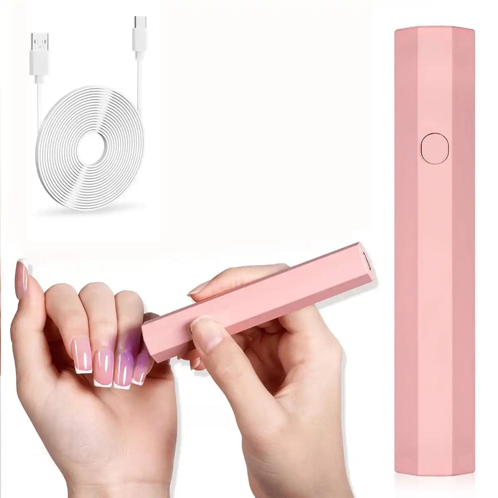 Portable Nail Polish Gel Dryer Machine,Gel Nail Polish Glue Drying Machine,Handheld Nail Lamp,USB Mini Nail Dryer Lamp,180mAh Battery Pack UV LED Nail Light For Curing All Nail Gel Nail Lamp Home Salon Too,Nail Art Creation T