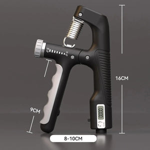 1/2Pcs 10-100KG Adjustment Smart Counting Hand Grip Spring Finger Pinch Wrist Expander Power Strengthening Pliers Fitness Tool