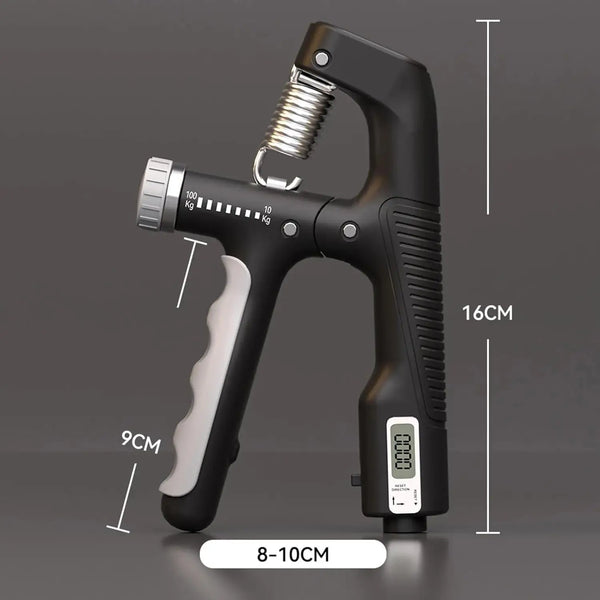1/2Pcs 10-100KG Adjustment Smart Counting Hand Grip Spring Finger Pinch Wrist Expander Power Strengthening Pliers Fitness Tool