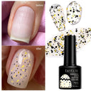 LILYCUTE 7ml Non Stick Hand Solid Extension Gel Nail Polish 3D Auroras Effect Carving Flower Function For Finger ProlongHard Gel