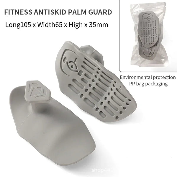 A Pair Anti-Slip Grip for Weight Lifting Pull-Ups Gym Training Unisex Ergonomic Rubber Hand Protector Strengthener Handle Gloves