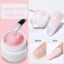 LILYCUTE 7ml Non Stick Hand Solid Extension Gel Nail Polish 3D Auroras Effect Carving Flower Function For Finger ProlongHard Gel