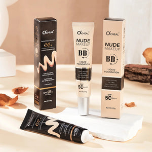 BB Cream SPF50 PA Plus Face Waterproof Foundation Long Lasting Brightening Primer Sunscreen Makeup Base Woman Makeup Cosmetics