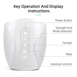 Electric Hand Massager Device Palm Finger Acupoint Wireless Massage with Air Pressure and Heat Compression For Women Beauty