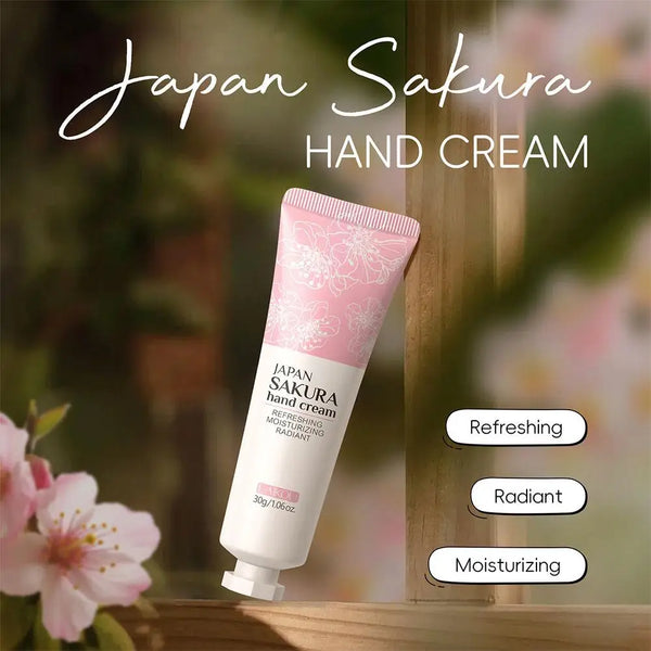 LAIKOU Sakura Hand Cream Deep Moisturizing & Restoring Hand Lotion for Dry Skin,Non-Greasy, Fast Absorbing Hand Care Cream