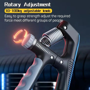 1/2Pcs 10-100KG Adjustment Smart Counting Hand Grip Spring Finger Pinch Wrist Expander Power Strengthening Pliers Fitness Tool