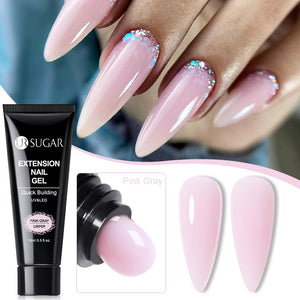 15ml UR SUGAR Extension Nail Gel Polish Nail DIY Clear Camouflage Color Fibre Glass Hard Gel Nails Finger Prolong UV LED Gel