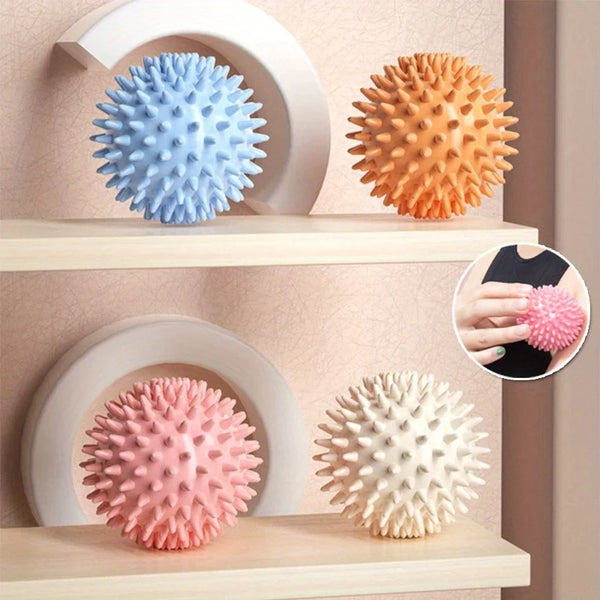 Spiky Massage Balls for Feet, Back, Hands, Muscles - Firm, Medium and Soft Spiked Massager Rollers for Plantar, Exercise