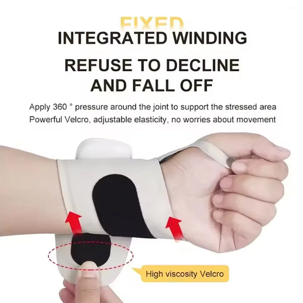 EMS Electric Hand Wrist Massager 10 Mode Vibration Massage 29 Levels Massage Hands Rechargeable Wrist Brace Protector Wrap