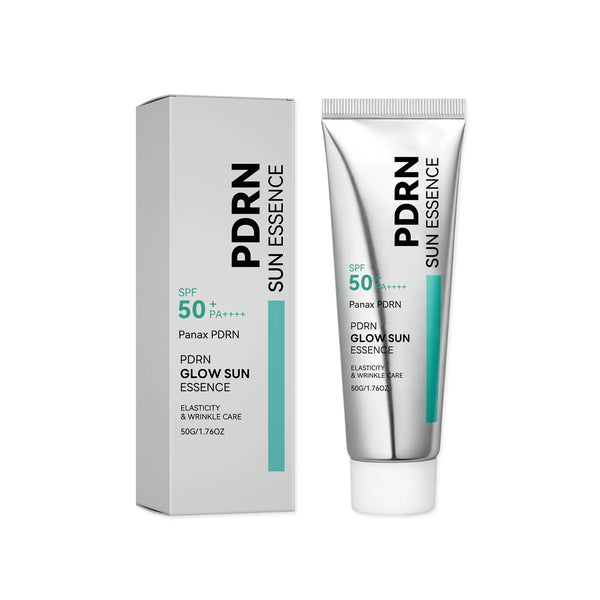 SPF 50 PDRN Facial Sunscreen Essence Broad Spectrum UV Defense Waterproof Moisturizing Refreshing Non Sticky Daily Face Sun Care