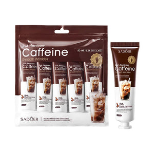 1/2/5pcs Caffeine Hand Cream Set Travel Size Moisturizing Nourishing Brightening Hydrating Skin Care Christmas Gift