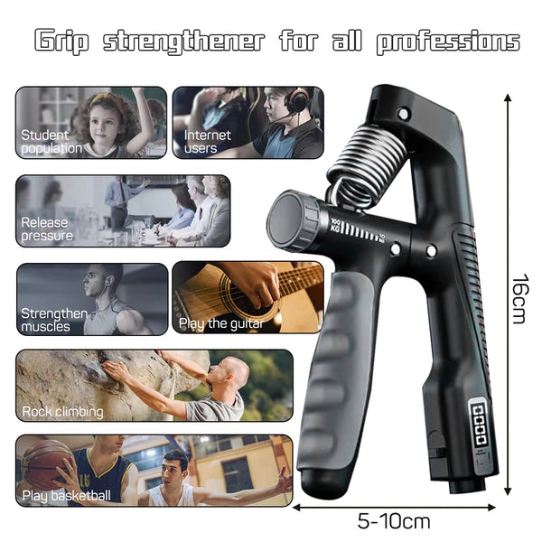 Grip Strength Trainer Sport Hand Strengthener Adjustable Forearm Trainer Forearm Finger Exerciser For Muscle Building