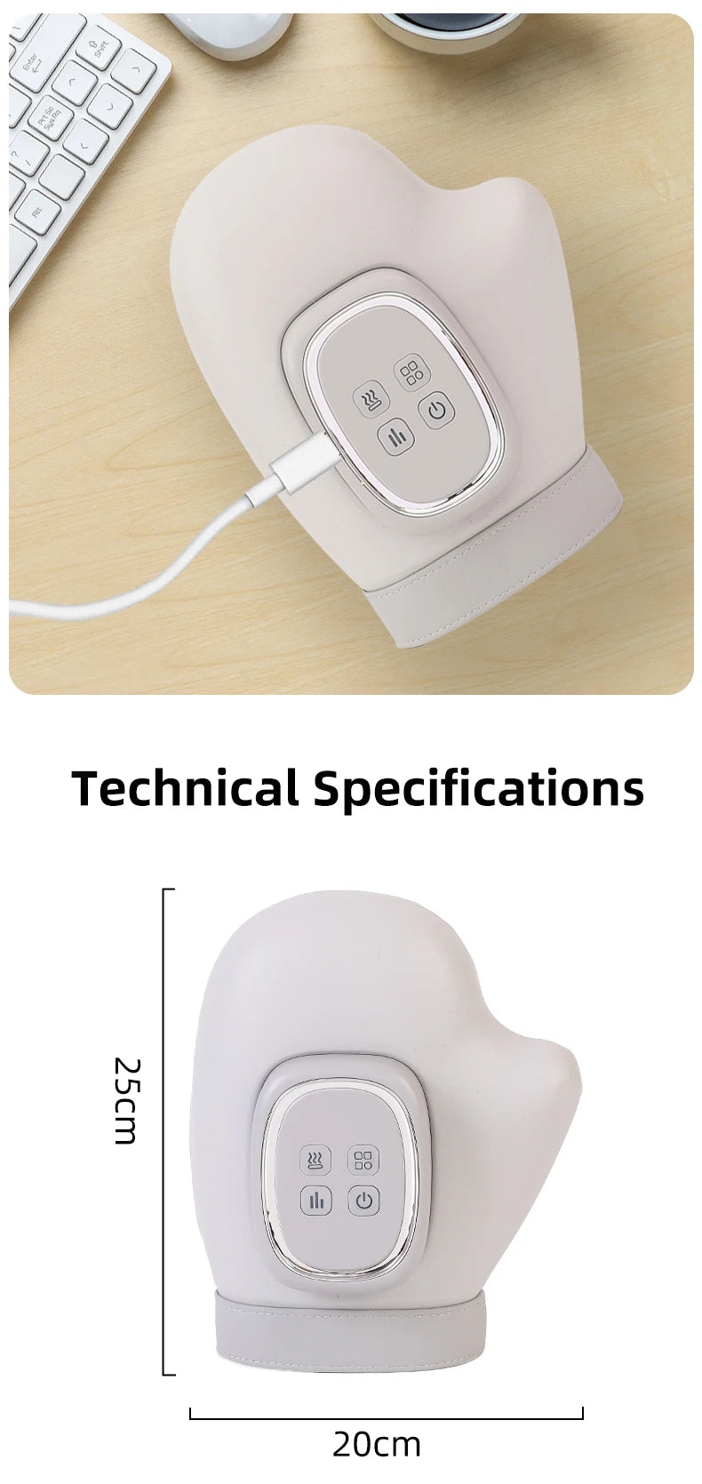 Electric Hand Massager for Palm And Wrist Acupoint Pinching Ideal Thoughtful Gift for Teachers And Friends
