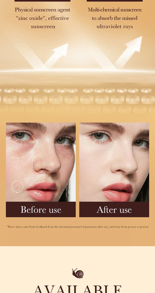 SPF50 Sunscreen BB Cream Face Makeup Foundation Primer Moisturizer Concealer Sun Block Protection Isolation