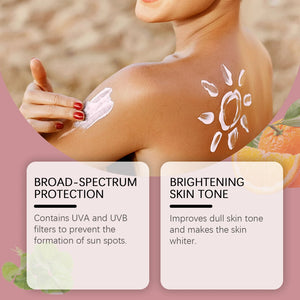 HOYGI Hydrating Protective Cream Centella Asiatica Face Cream Daily Sunscreen SPF 50 Moisturizing Facial Skin Body Sunblock Care