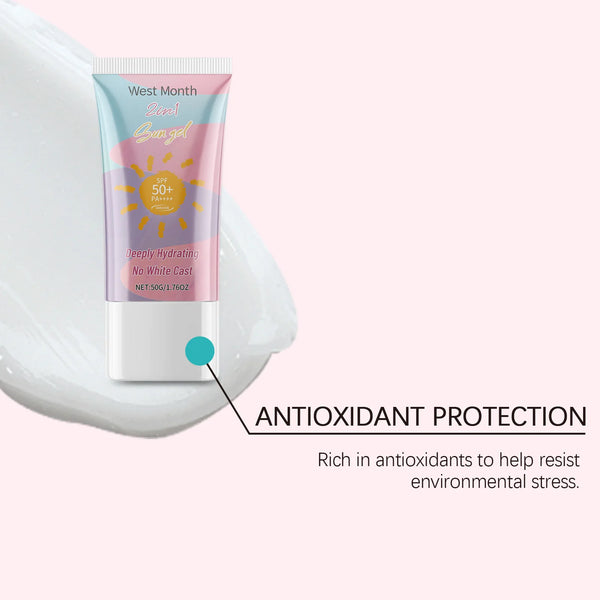 Resist UV Sun Gel Broad Spectrum Anti Sunlight Sunburn High Sun Protection Hydrating Long Lasting Outdoor Sport SPF50 Sunscreen