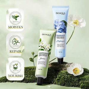 75g BIOAQUA Lavender Sakura Moisturizing Hand Cream Jasmine Moisturizing Nourishing Hydrating Hands Moisturizer Skin Care