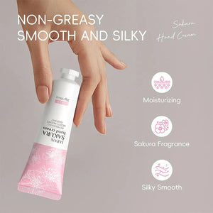 LAIKOU Sakura Hand Cream Deep Moisturizing & Restoring Hand Lotion for Dry Skin,Non-Greasy, Fast Absorbing Hand Care Cream