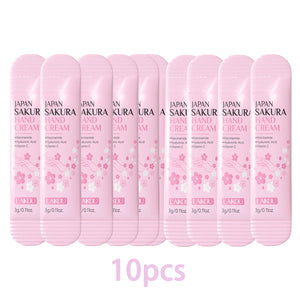 LAIKOU Cherry Blossom Hand Cream Moisturizing Nourishing Brightening Hydrating Hand Lotion Creams Intensive Repair Hand Balm