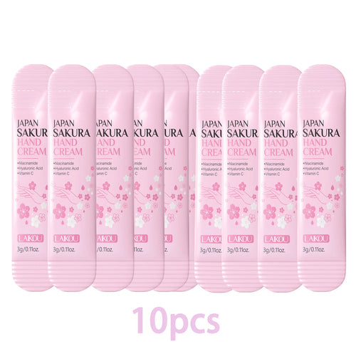 LAIKOU Cherry Blossom Hand Cream Moisturizing Nourishing Brightening Hydrating Hand Lotion Creams Intensive Repair Hand Balm