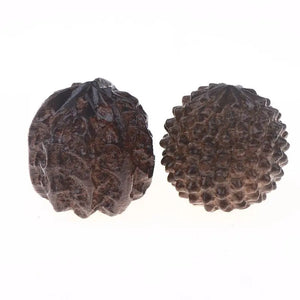 1Pair Sandalwood Handheld Ball Relief Walnut Handheld Ball Massage Exercise Healthcare Plaything Hand-Worn Ball