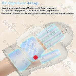 Electric Hand Massager with Airbag Compress Carpal Tunnel Wrist Finger Massagers Portable Vibrating Gloves Kneading Rollers