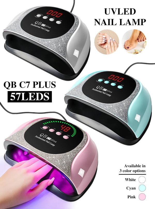 Manicure UV LED Nail Drying For Nails 57LEDS Gel Polish Curing UV Lamp With Diamond Design Professional Nail Dry Equipment