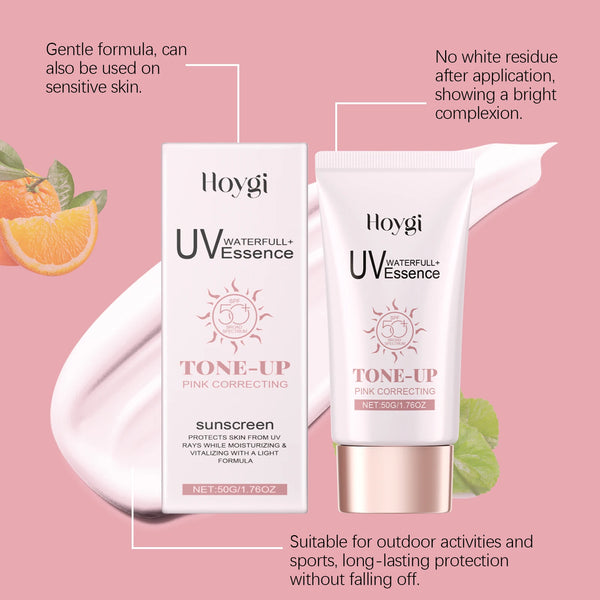 HOYGI Hydrating Protective Cream Centella Asiatica Face Cream Daily Sunscreen SPF 50 Moisturizing Facial Skin Body Sunblock Care
