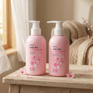 LAIKOU Japan Sakura Hand Cream 200g Long-Lasting Hydration Smooth Radiant Refreshing Scent Hand Care