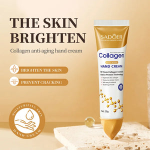 SADOER Collagen Moisturizing Hand Cream Anti Aging Replenish Whitening Repair Damaged Skin Hydrating Hands Skin Care