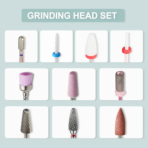 7 Pcs Tungsten Carbide Ceramic Nail Drill Bits For Manicure Removing Gel Varnish Nail Drill Bit Kits Accessories Engraving Tools