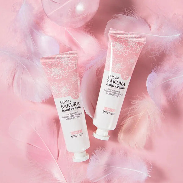 LAIKOU Sakura Hand Cream Deep Moisturizing & Restoring Hand Lotion for Dry Skin,Non-Greasy, Fast Absorbing Hand Care Cream