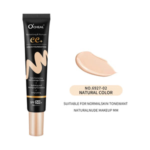 BB Cream SPF50 PA Plus Face Waterproof Foundation Long Lasting Brightening Primer Sunscreen Makeup Base Woman Makeup Cosmetics