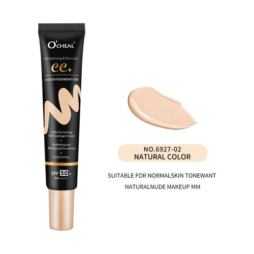 BB Cream SPF50 PA Plus Face Waterproof Foundation Long Lasting Brightening Primer Sunscreen Makeup Base Woman Makeup Cosmetics