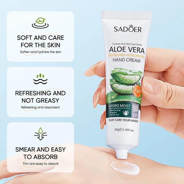 Aloe Vera Hand Cream Lotions Serum Repair Nourishing Hand Skin Care Hand Cream 30g
