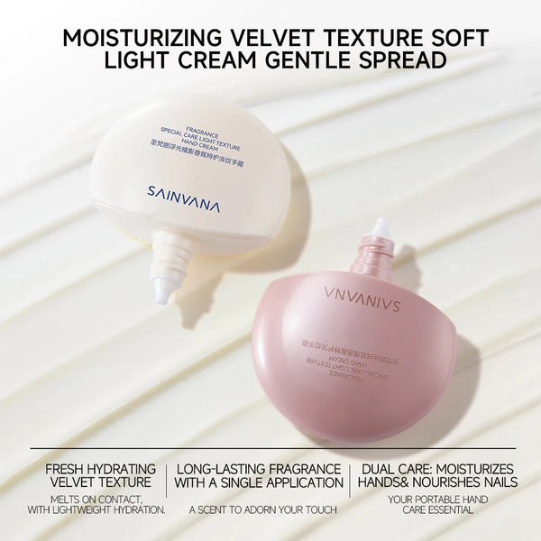SAINVANA Intensive Care Nourishing Moisture Hand Cream Reduce Hand Wrinkles for Dry Cracked Hands Healthy-Looking Skin Vegan