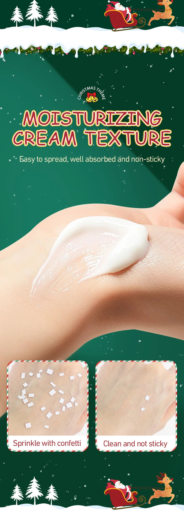5pcs SADOER Christmas Hand Cream Sets Moisturizing Nourishing Whitening Hydrating Anti-aging Hands Skin Care Products