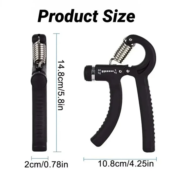 R Shaped Spring Grip Professional Wrist Strength Arm Muscle Finger Rehabilitation Training Exercise Adjustable Gripper Mechanica