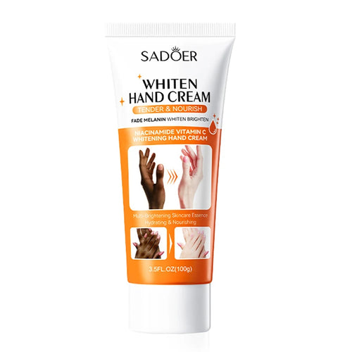 1/2/3pcs SADOER 100g Moisturizing Hand Cream Tender Nourish Non Greasy Brightening Hydrating Beauty Hands Travel Size Skin Care