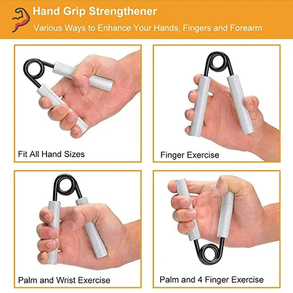 Metal Hand Grip Set 100LB-300LB No Slip Heavy-Duty Grip Strengthener Great Wrist & Forearm Hand Exerciser, Home Gym Hand Gripper